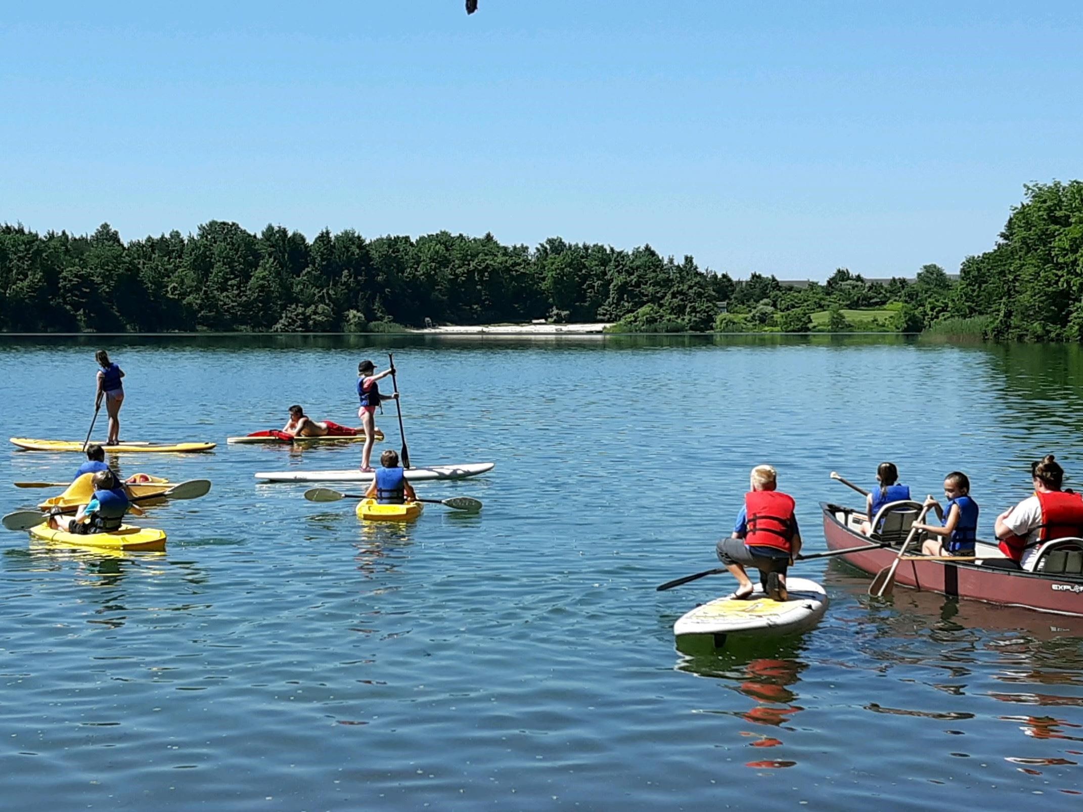 Boating at Camp Sac