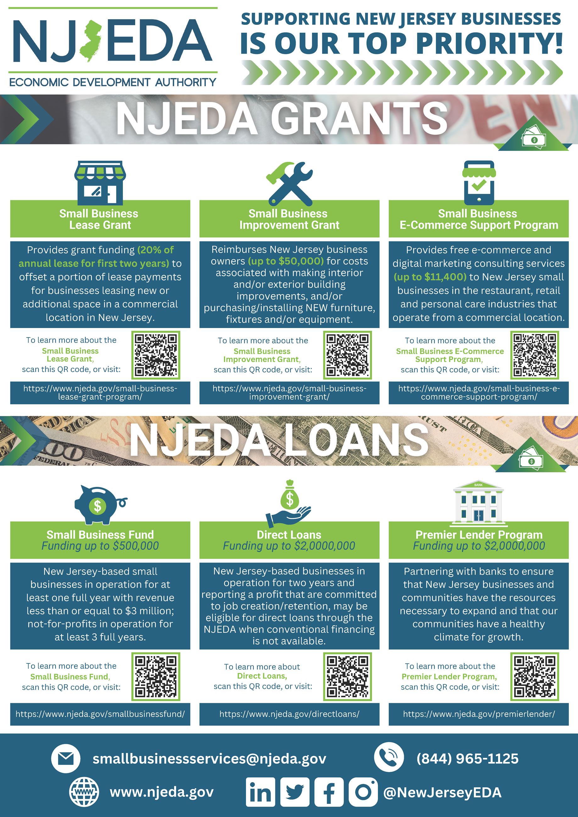 NJEDA Grants and Financing Flyer (English)