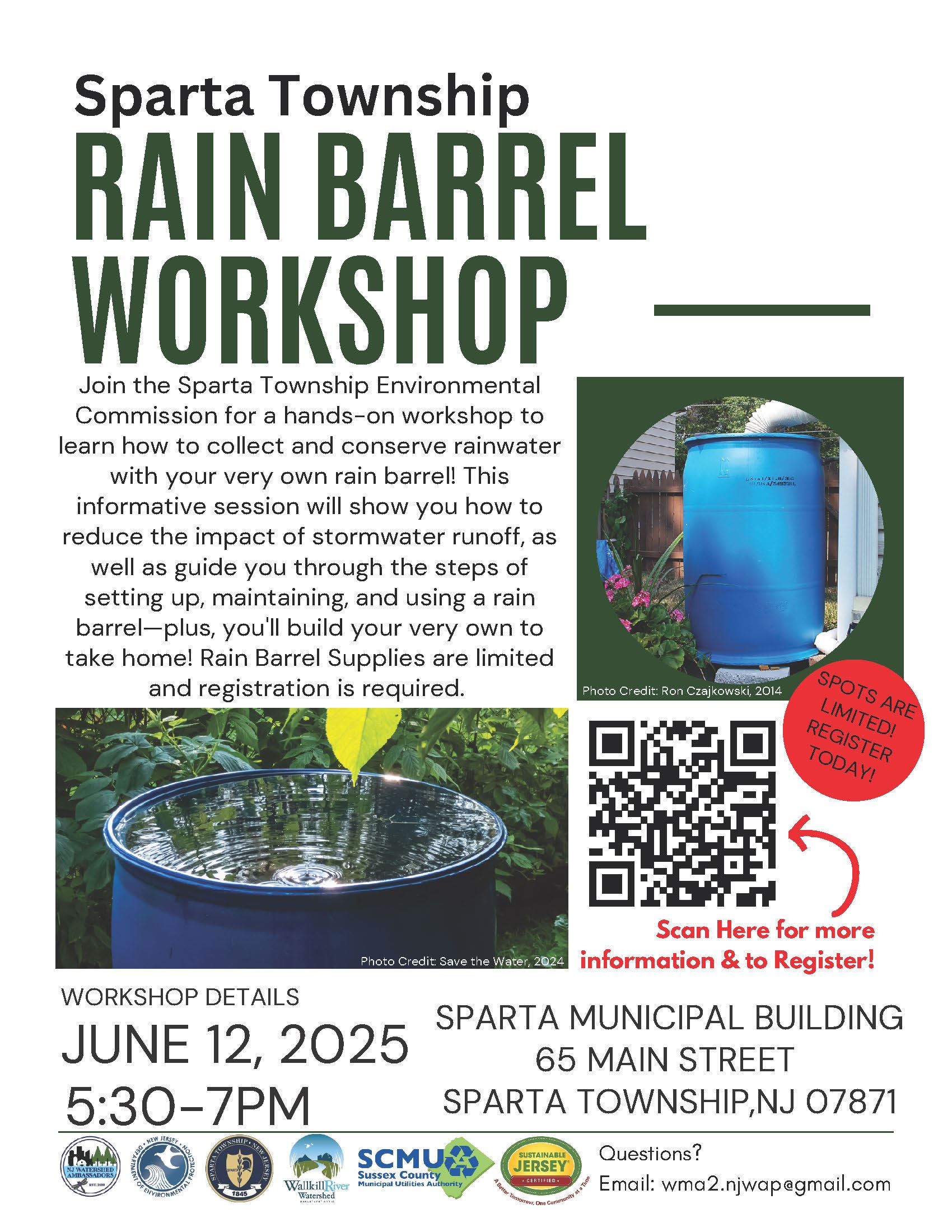 Sparta Rain Barrel Workshop 2025