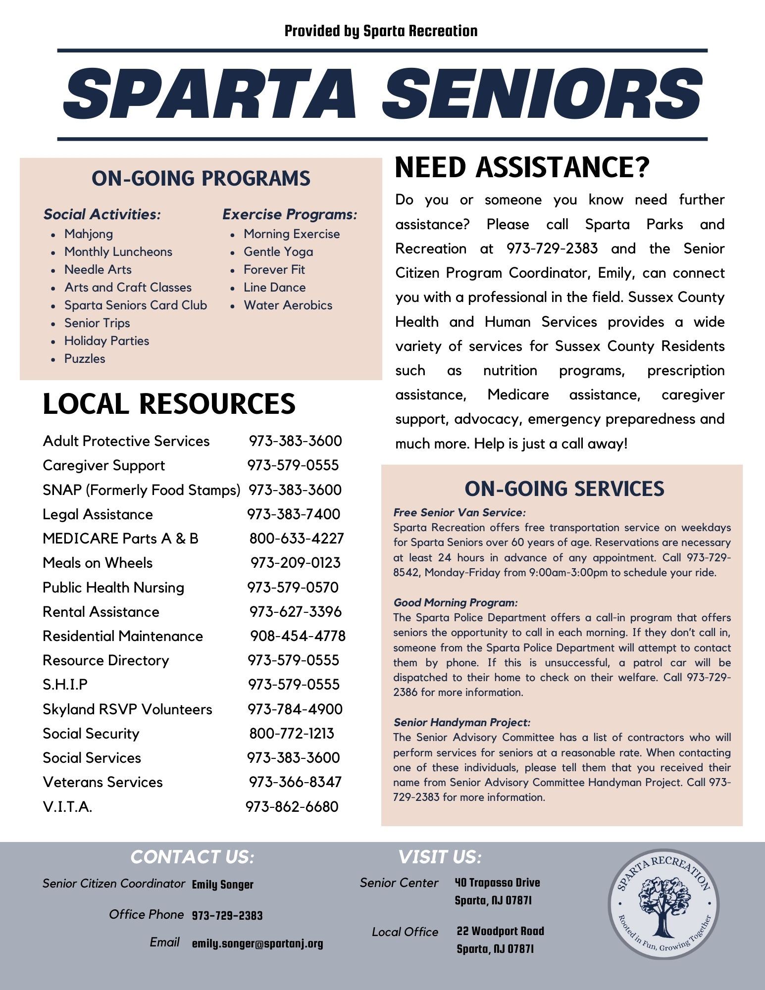 Senior General Assistance Flier