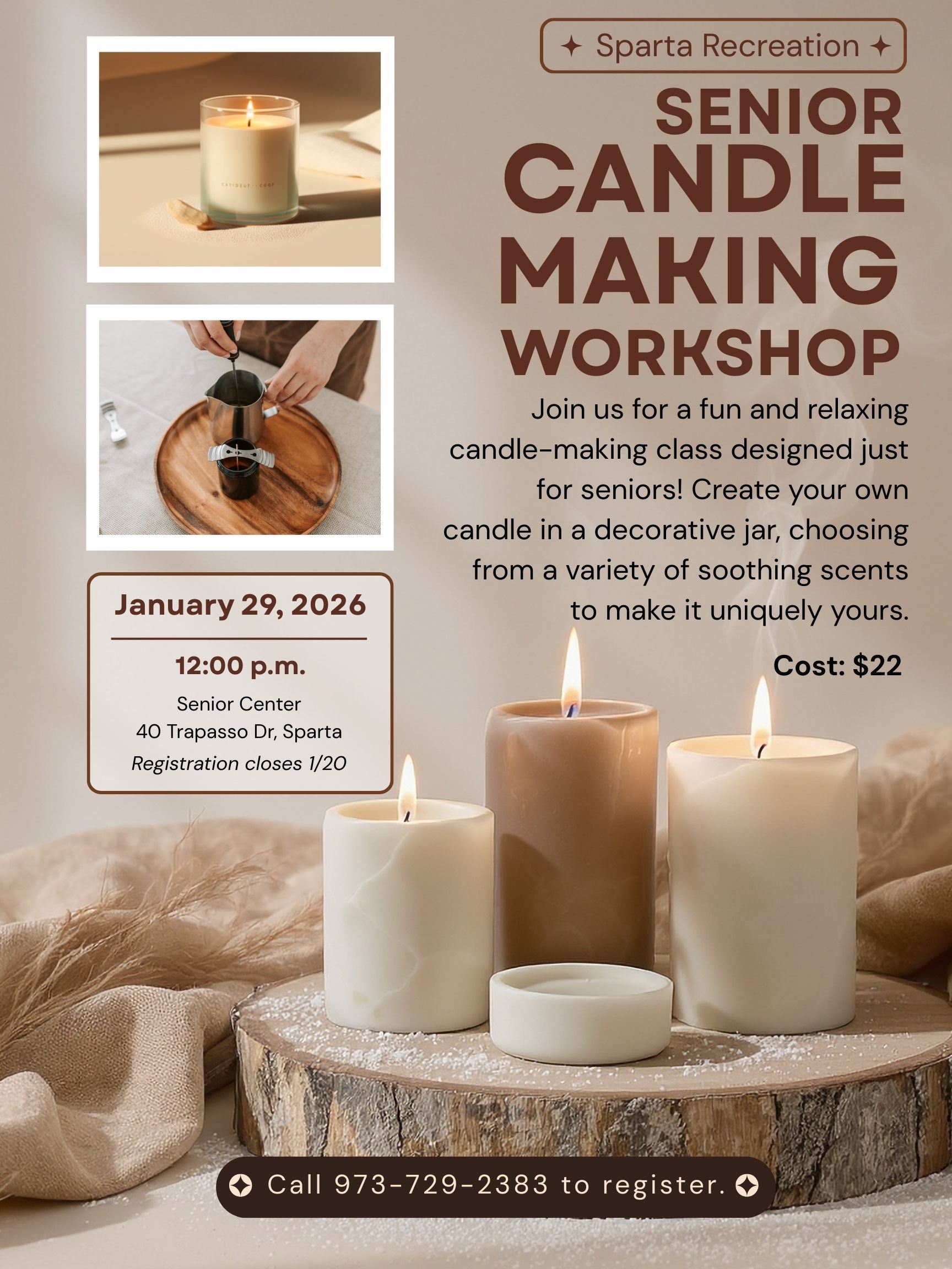 Senior Candle Making Workshop